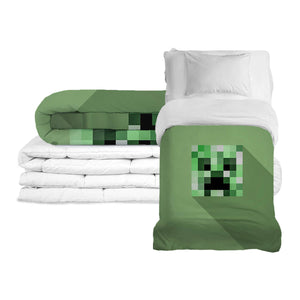 Coperta terapeutica originale - Coperta ponderata Minecraft Creeper con rivestimento in cotone per bambini e adulti