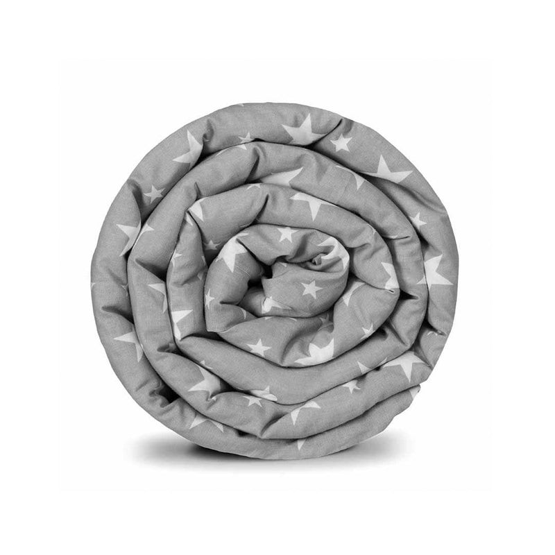 Coperta terapeutica originale - Rivestimento in cotone grigio con stelle