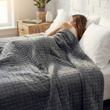 Coperta terapeutica originale - Coperta ponderata con rivestimento per 4 stagioni in grigio per adulti