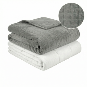 Coperta terapeutica originale - Coperta ponderata con rivestimento per 4 stagioni in grigio per adulti
