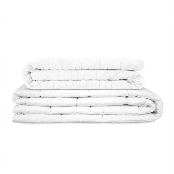 Coperta terapeutica originale - Coperta ponderata con rivestimento per 4 stagioni in verde abete per adulti