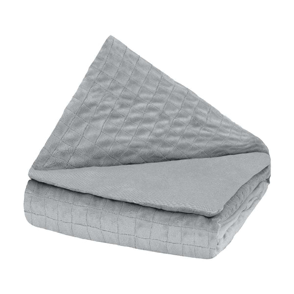 Coperta terapeutica originale - Coperta ponderata con rivestimento per 4 stagioni in grigio per bambini