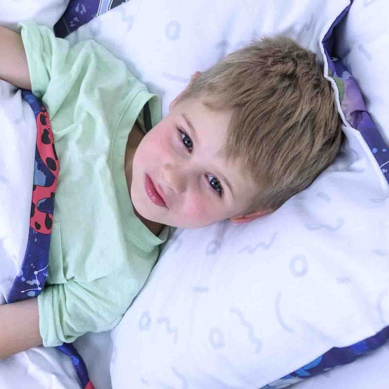 Coperta terapeutica originale - Coperta ponderata spazio con rivestimento in cotone per bambini