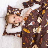 Coperta terapeutica originale - Magia Hedwig Coperta ponderata con rivestimento in cotone per bambini e adulti