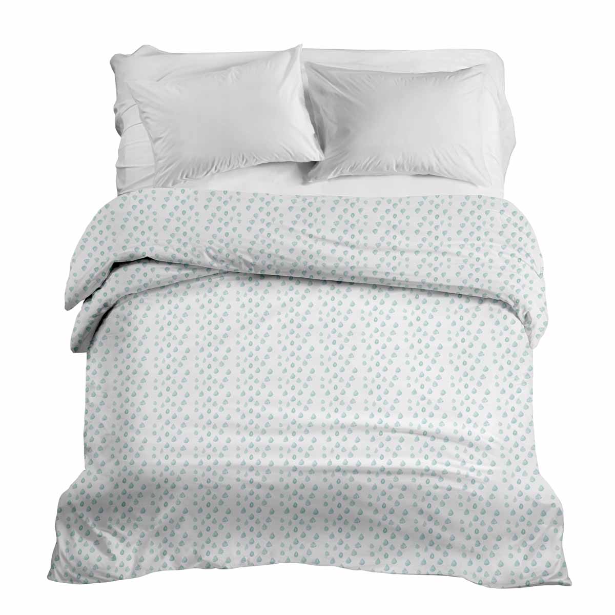 Coperta terapeutica originale - Rivestimento in cotone con gocce blu