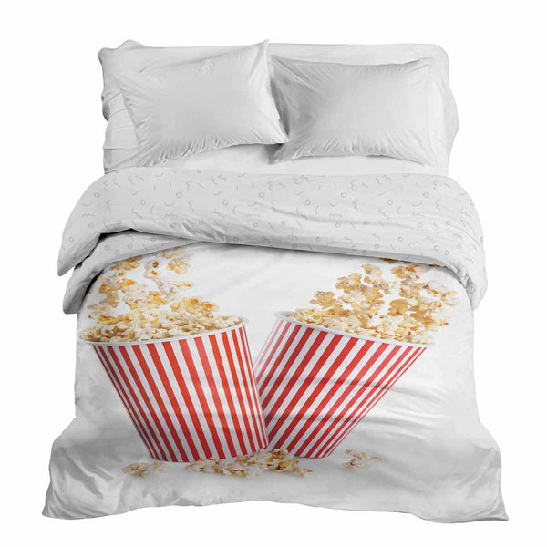 Coperta terapeutica originale - Rivestimento in cotone bianco con popcorn