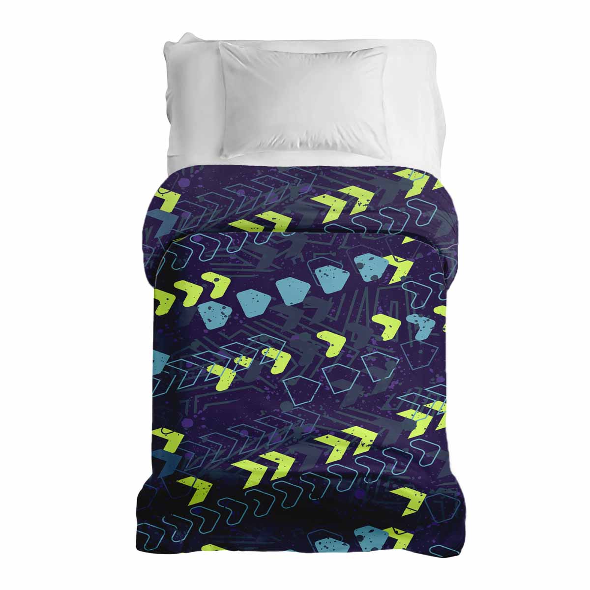 Coperta terapeutica originale - Rivestimento in cotone blu scuro con frecce