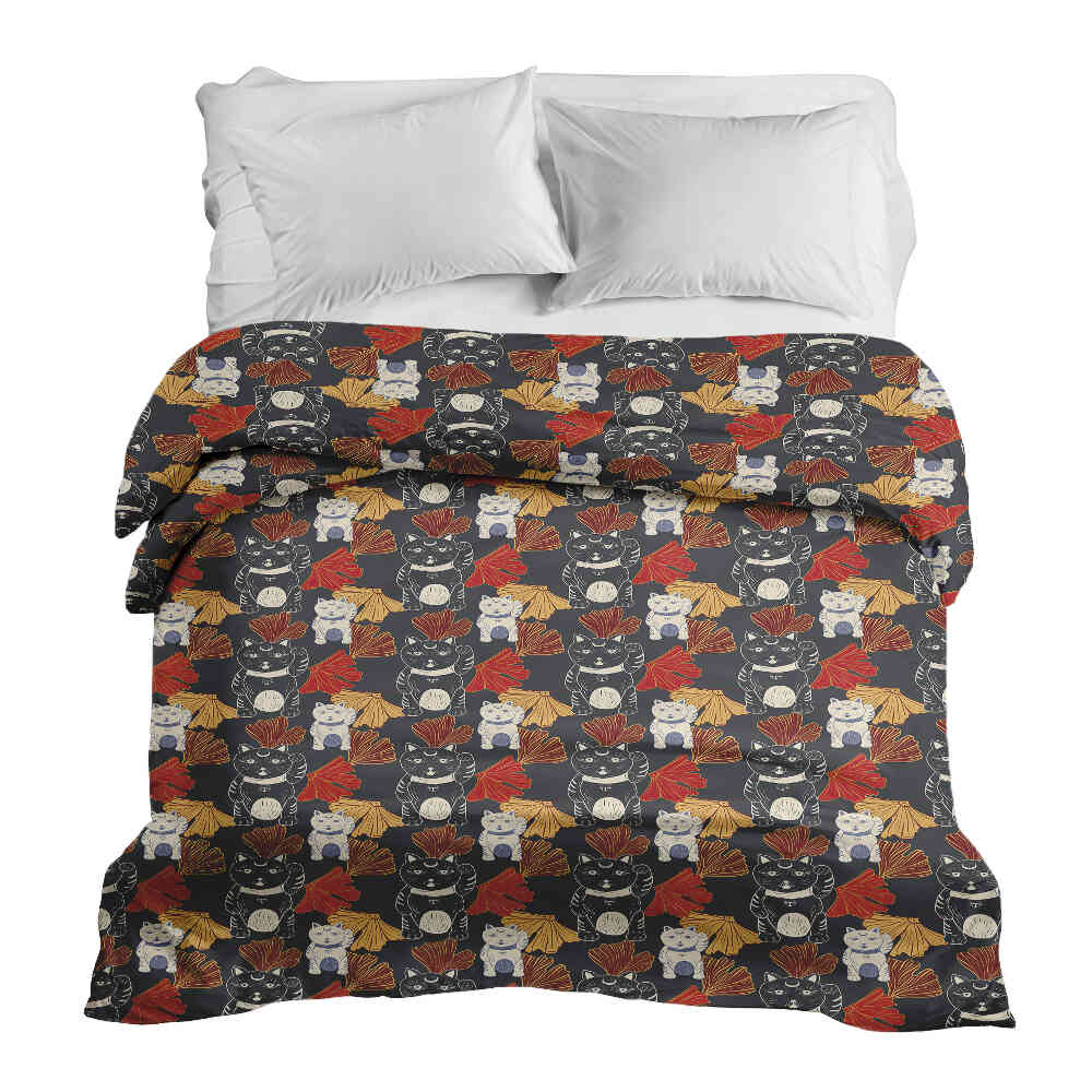 Coperta terapeutica originale - Rivestimento in cotone Gatto che saluta