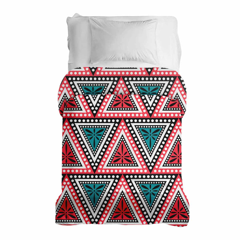 Coperta terapeutica originale - Rivestimento in cotone con triangoli colorati