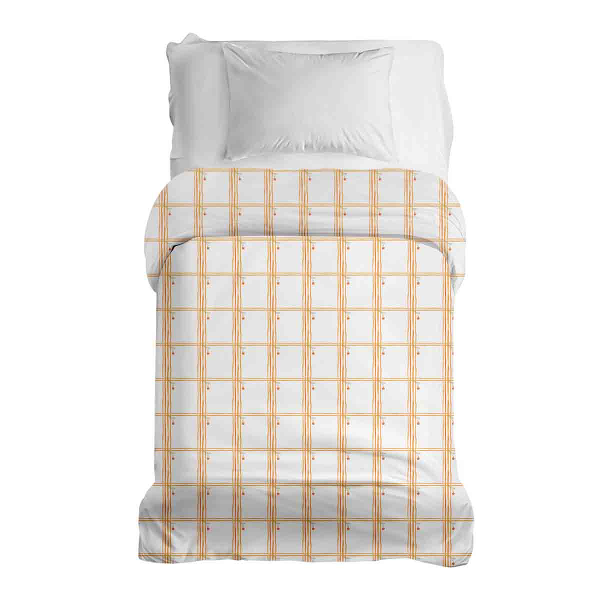 Coperta terapeutica originale - Rivestimento in cotone giallo a quadri