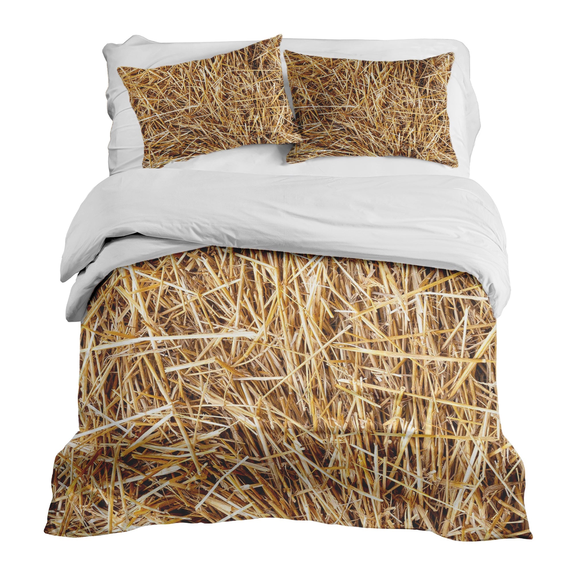 Set di biancheria da letto con coperta terapeutica e fieno