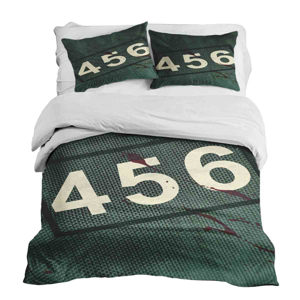 Set di biancheria da letto con coperta terapeutica verde 456