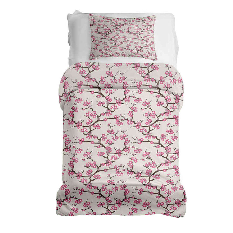 Set copripiumino coperta terapia fioritura di ciliegio giapponese