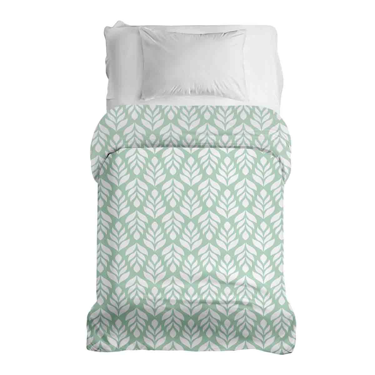 Coperta terapeutica originale - Rivestimento in cotone verde con abeti