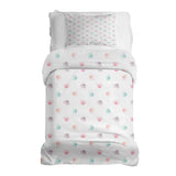 Set di biancheria da letto con coperte terapeutiche bianco con zampe colorate