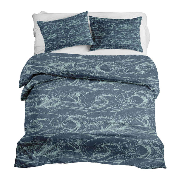 Set di biancheria da letto con coperte terapeutiche Onde nel mare