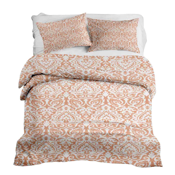 Set di biancheria da letto con coperta terapeutica Boho Arancione