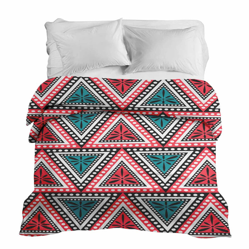 Coperta terapeutica originale - Rivestimento in cotone con triangoli colorati