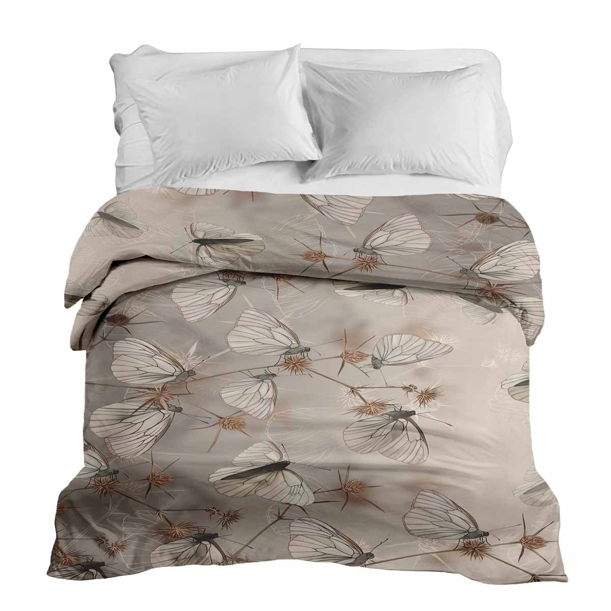 Coperta terapeutica originale - Rivestimento in cotone beige con tarme