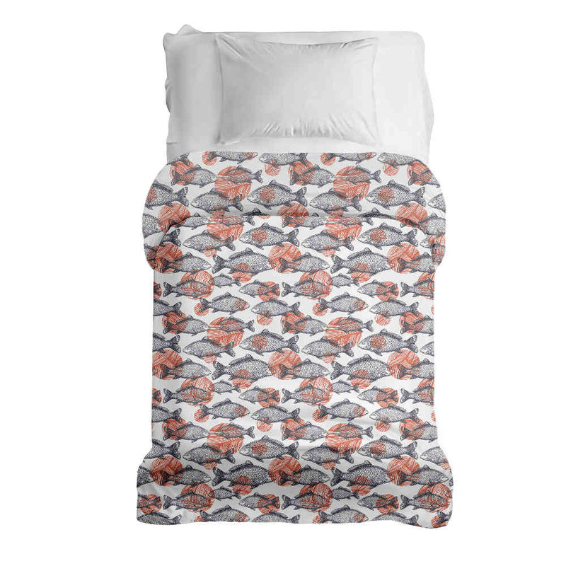 Coperta terapeutica originale - Rivestimento in cotone pesci grigi