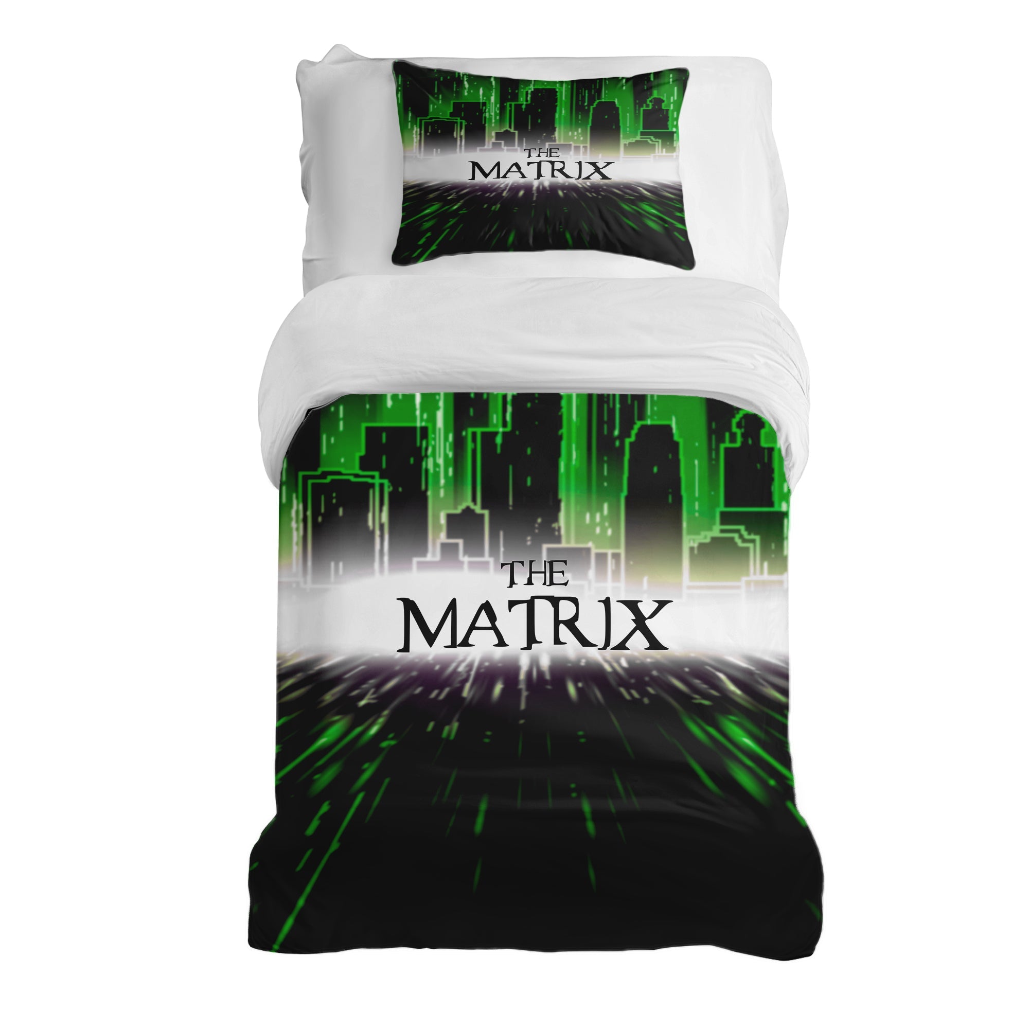 Set di biancheria da letto con coperta terapeutica città The Matrix