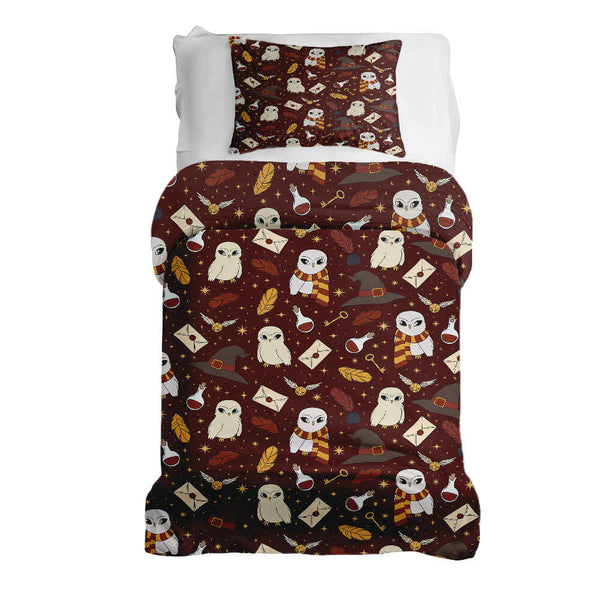 Set di biancheria da letto con coperta terapeutica marrone Hedwig