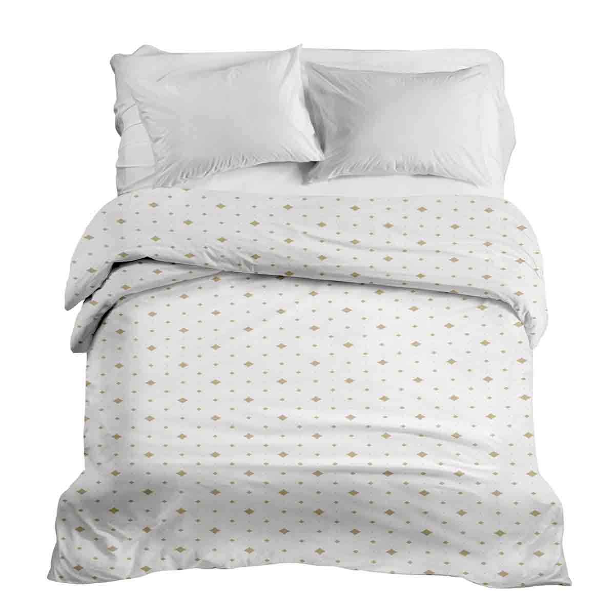 Coperta terapeutica originale - Rivestimento in cotone quadrati dorati