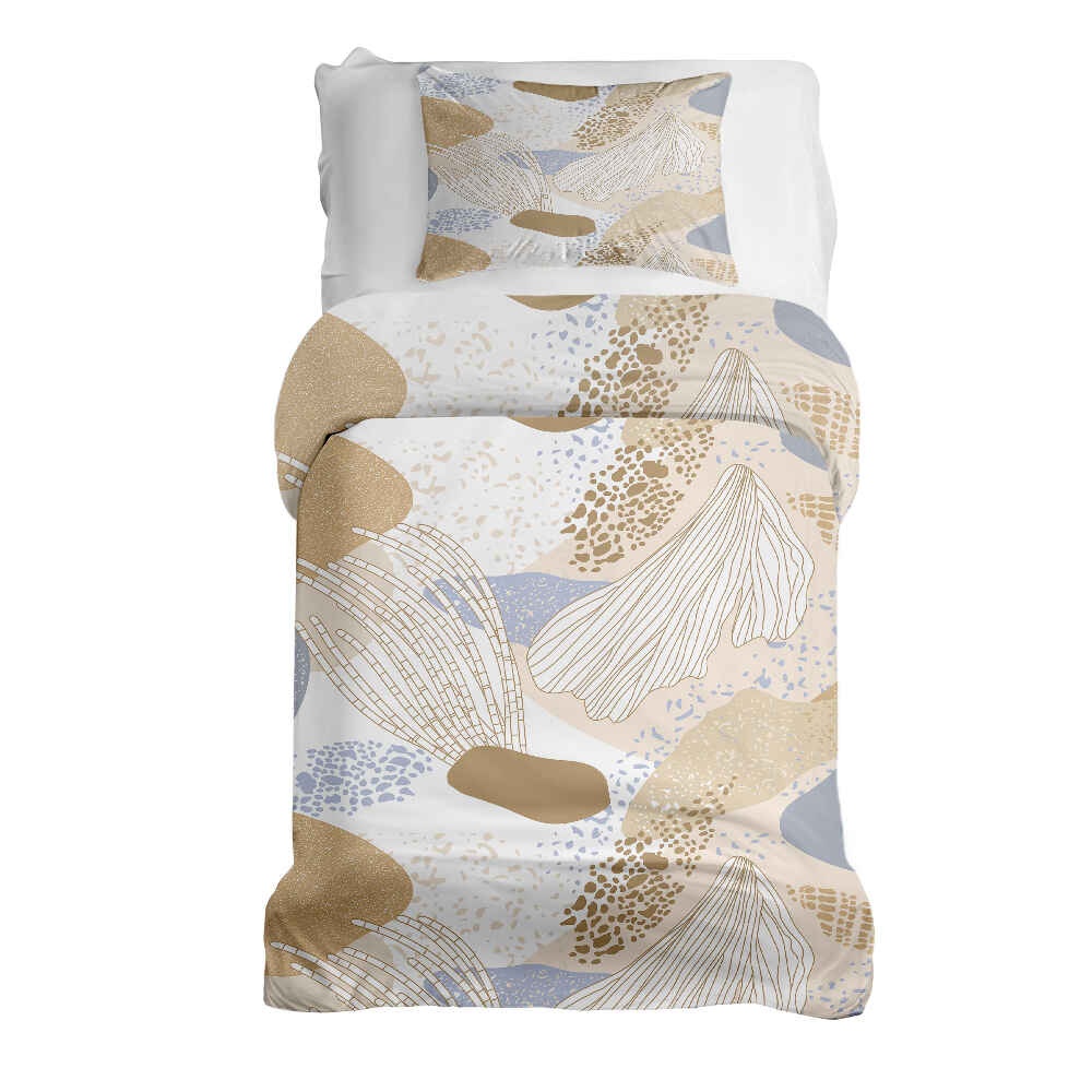Set di biancheria da letto con coperta terapeutica anemone di mare oro