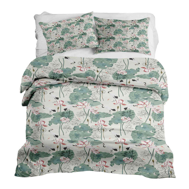 Set di biancheria da letto con coperta terapeutica Ninfea