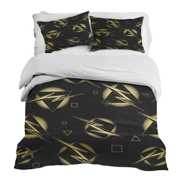 Set di biancheria da letto con coperta terapeutica lampo gialla
