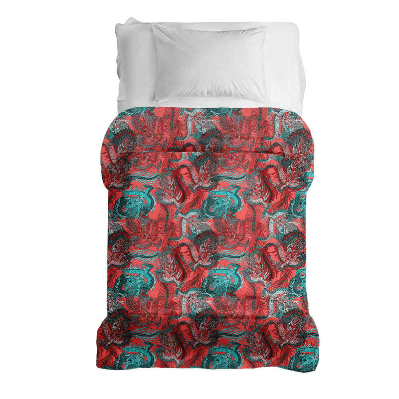Coperta terapeutica originale - Rivestimento in cotone astratto rosso