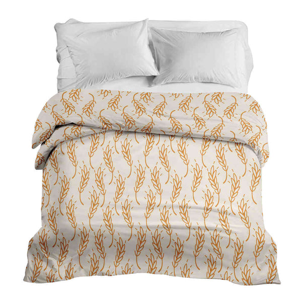 Coperta terapeutica originale - Rivestimento in cotone bianco con grano giallo