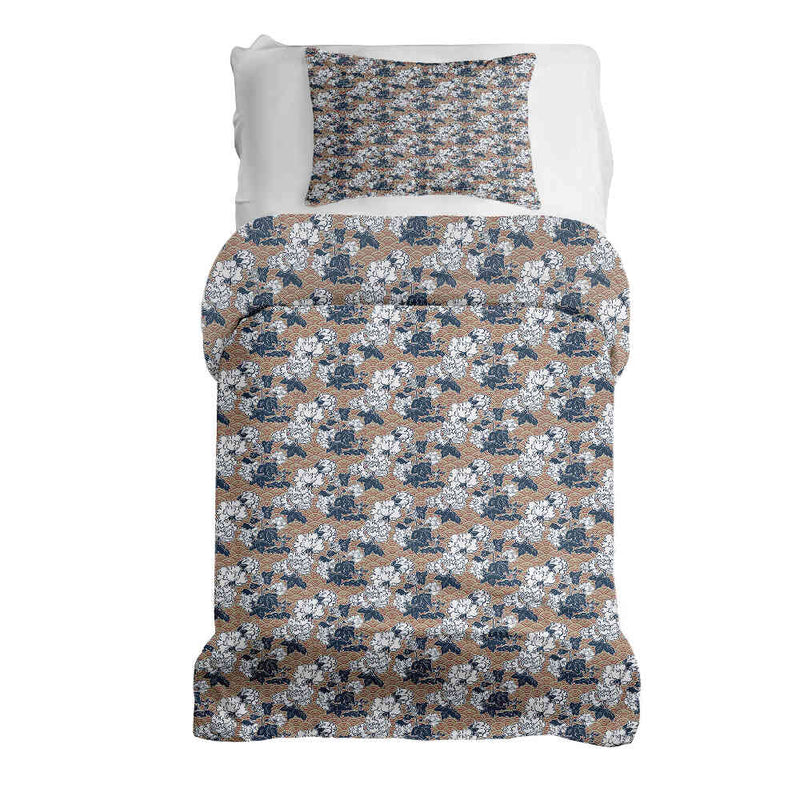 Set di biancheria da letto con coperte terapeutiche e fiori