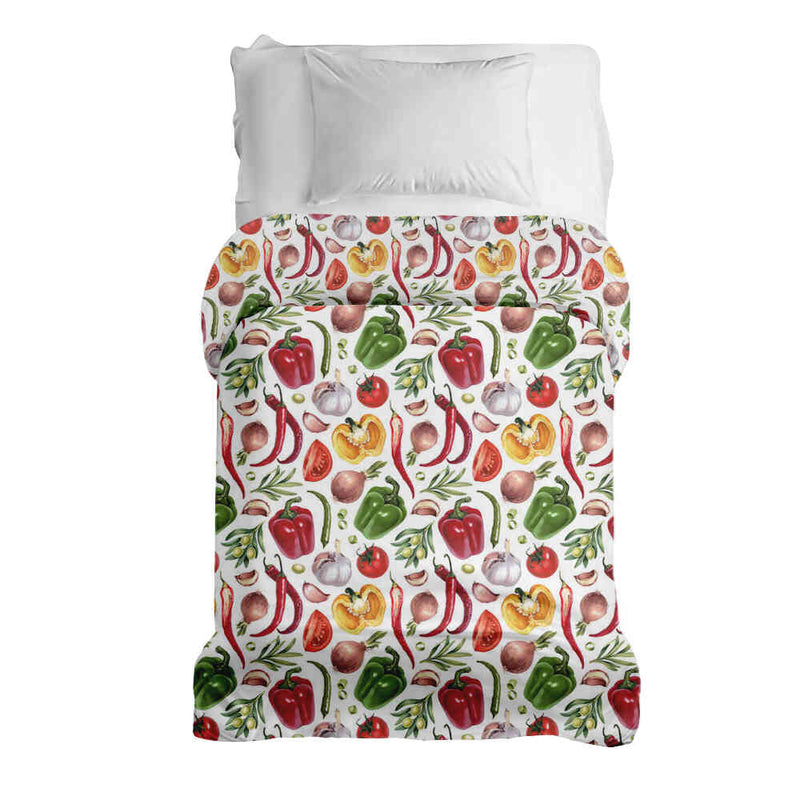 Coperta terapeutica originale - Rivestimento in cotone con verdure
