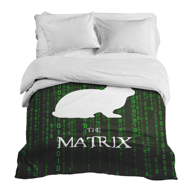 Coperta terapeutica originale - Rivestimento in cotone Matrix Code verde