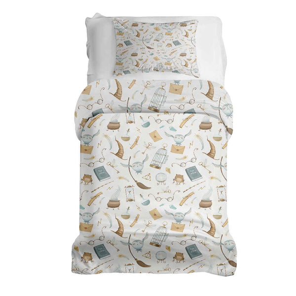 Set di biancheria da letto con coperta terapeutica bianca cose magiche