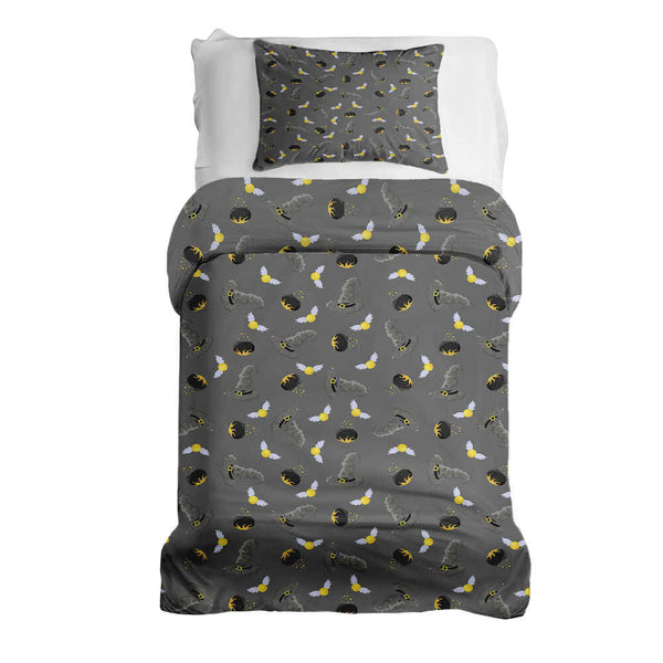 Set di biancheria da letto con coperta terapeutica grigio Zauberhut