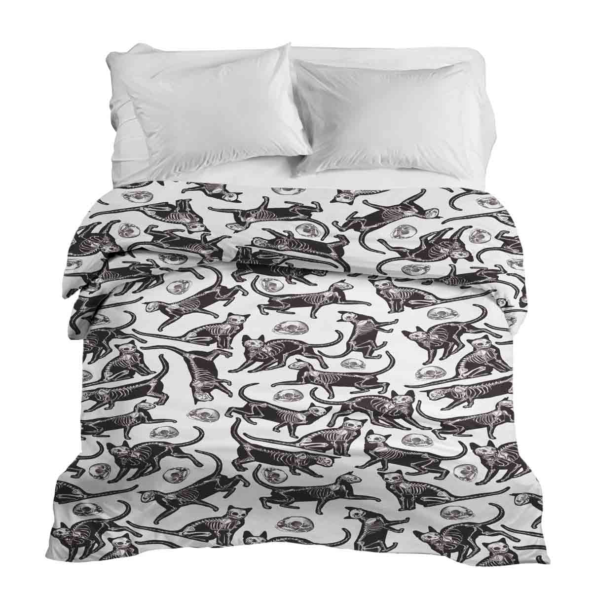 Coperta terapeutica originale - Rivestimento in cotone Gatto di Halloween