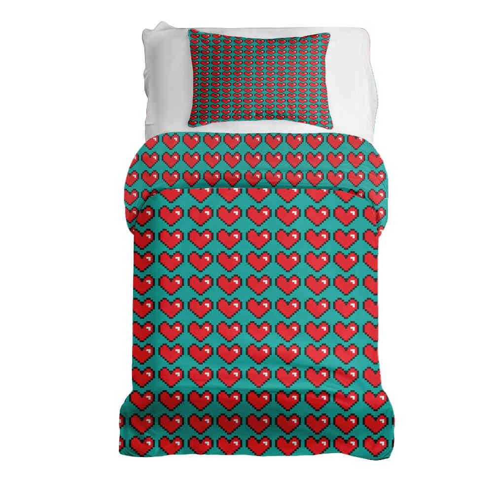 Set di biancheria da letto con coperta terapeutica Computer Love