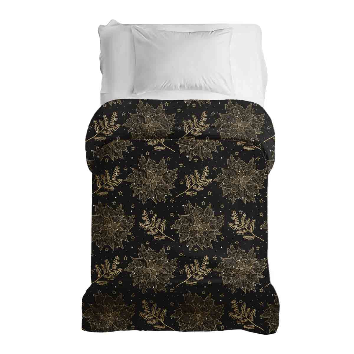 Coperta terapeutica originale - Rivestimento in cotone nero Stella di Natale
