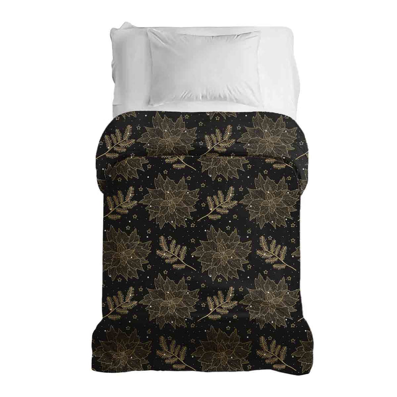 Coperta terapeutica originale - Rivestimento in cotone nero Stella di Natale