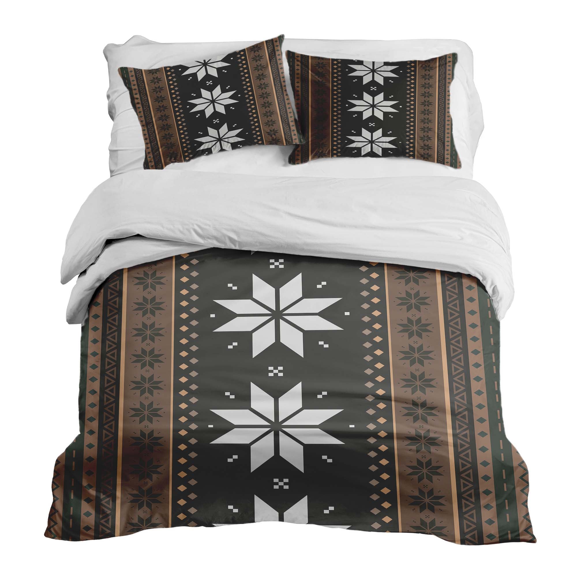 Set di biancheria da letto con coperte terapeutiche a righe con stelle