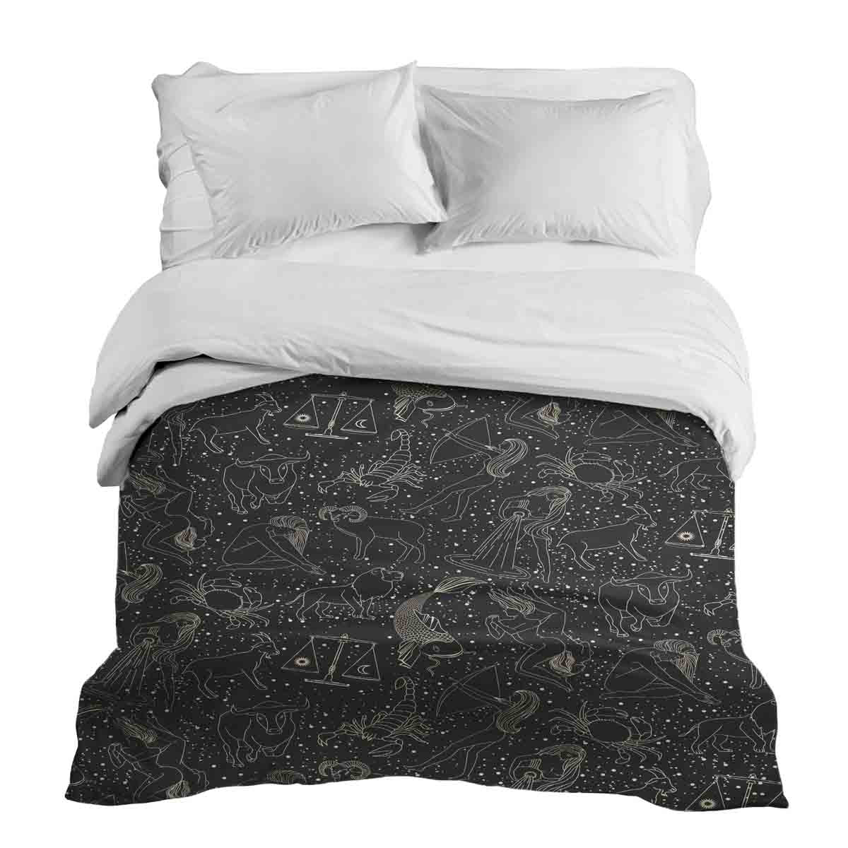 Coperta terapeutica originale - Rivestimento in cotone nero oroscopo