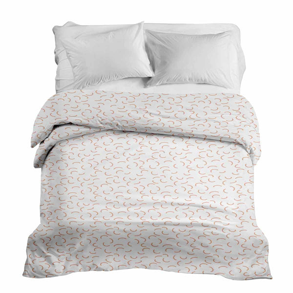 Coperta terapeutica originale - Rivestimento in cotone bianco con mezze lune