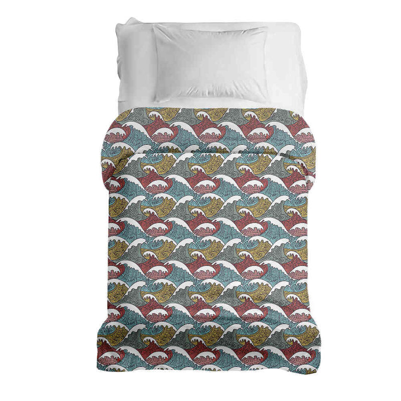 Coperta terapeutica originale - Rivestimento in cotone con frangionde colorati