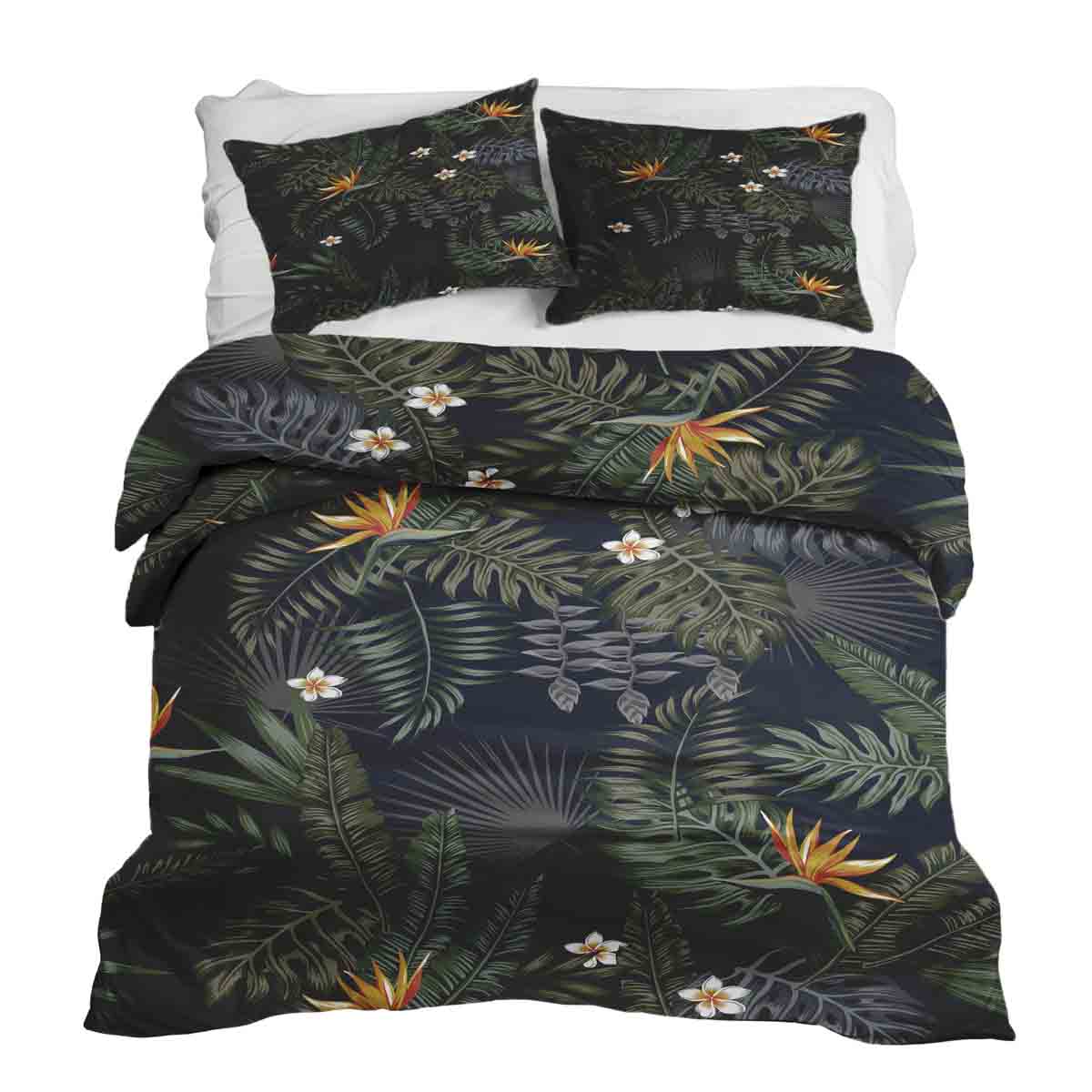 Set di biancheria da letto con coperta terapeutica Foresta pluviale