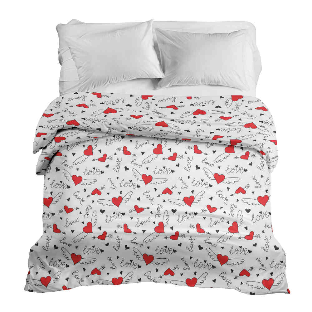 Coperta terapeutica originale - Rivestimento in cotone L'amore dà le ali