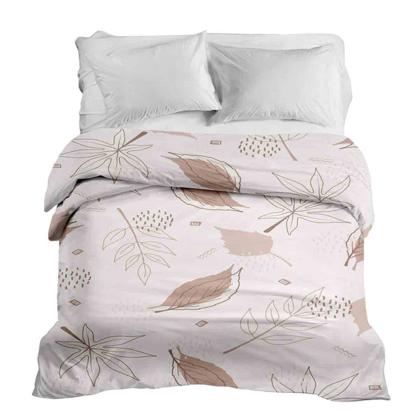 Coperta terapeutica originale - Rivestimento in cotone rosa con foglie