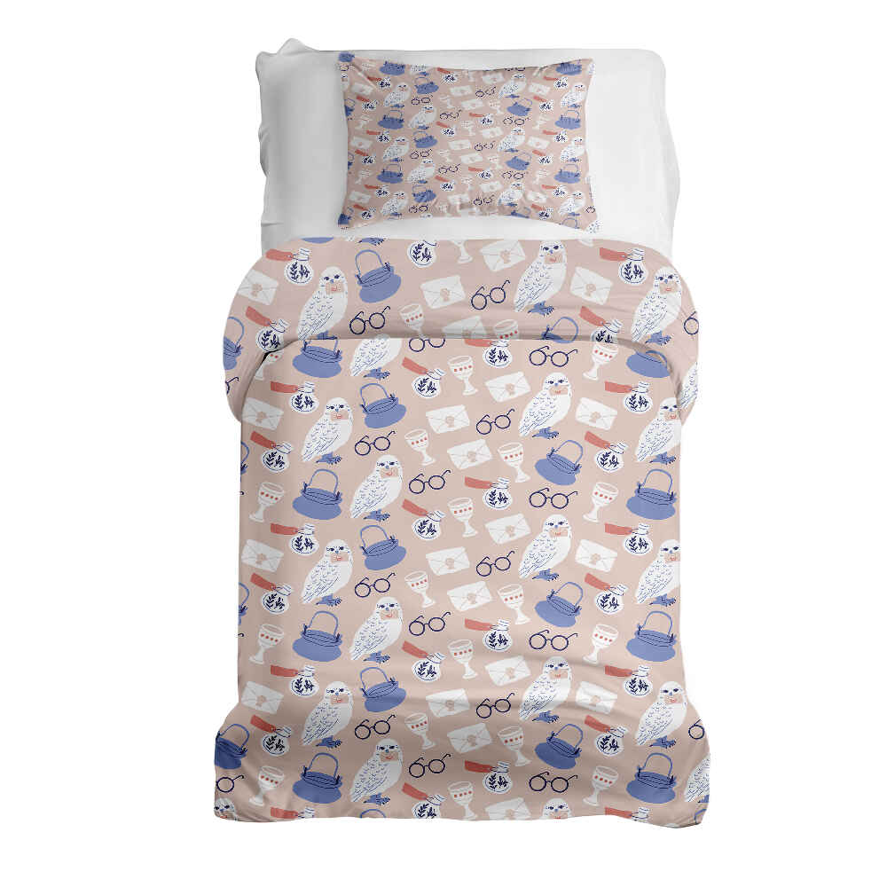 Set di biancheria da letto con coperta terapeutica con il gufo di Harry