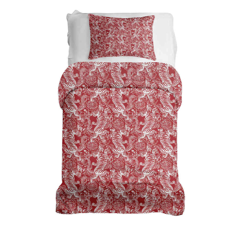 Set di biancheria da letto con coperta terapeutica Tigre cinese